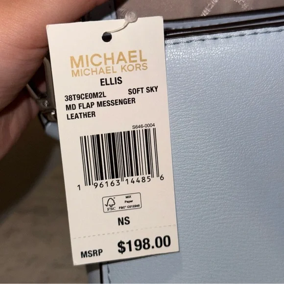 Michael Kors Ellis Medium Purse in Soft Sky - Picture 9 of 9